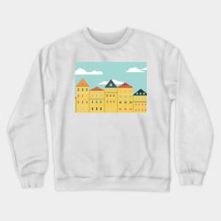 Yellow buildings Crewneck Sweatshirt